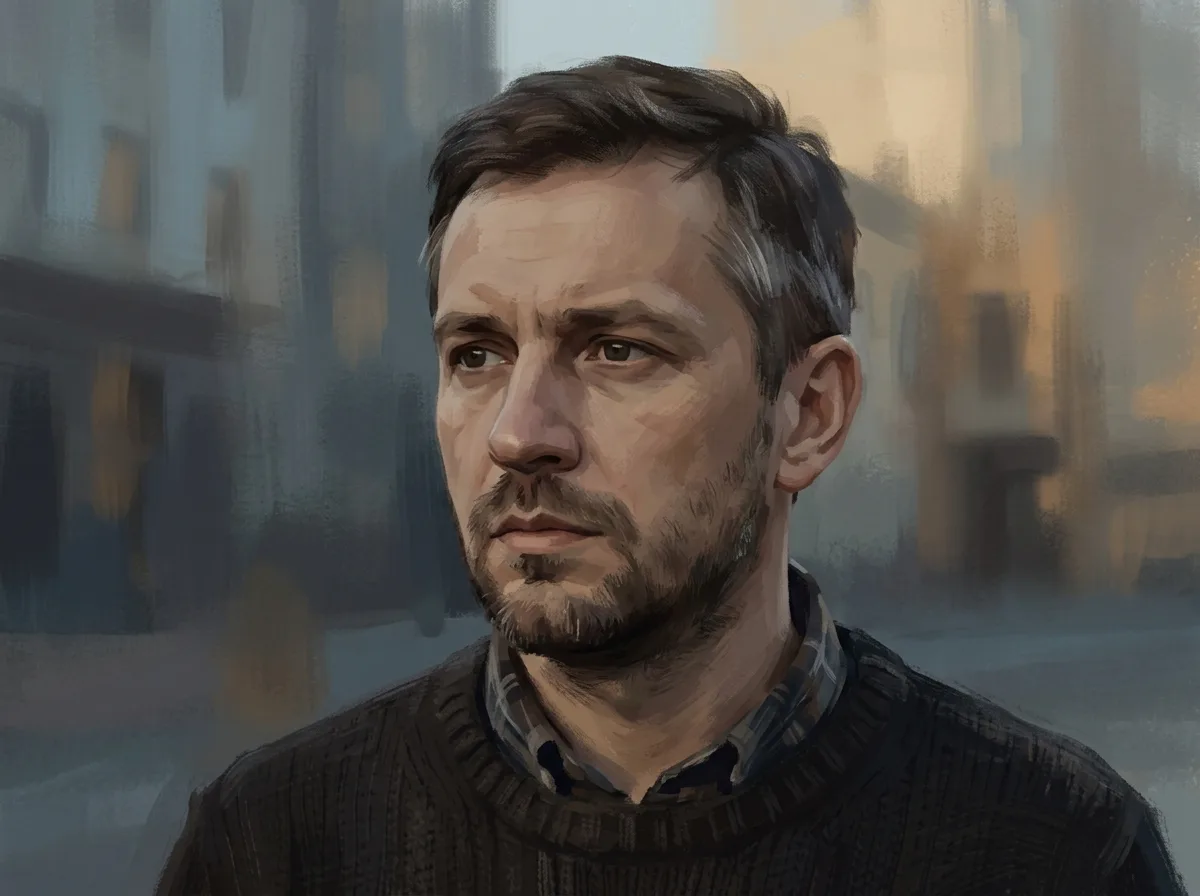 Аватар мужчины Игоря Петрова 40 лет, жителя Воронежа, нейтральный абстрактный мужской портрет